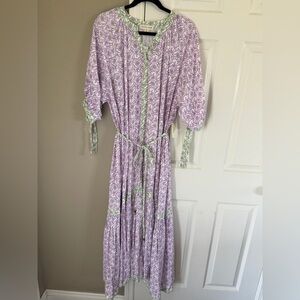 Lavender Floral maxi dress